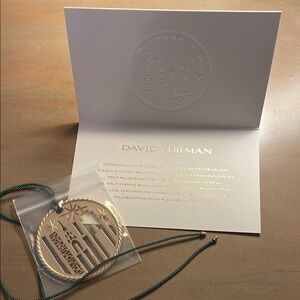 David Yurman Gold Holiday Ornament
